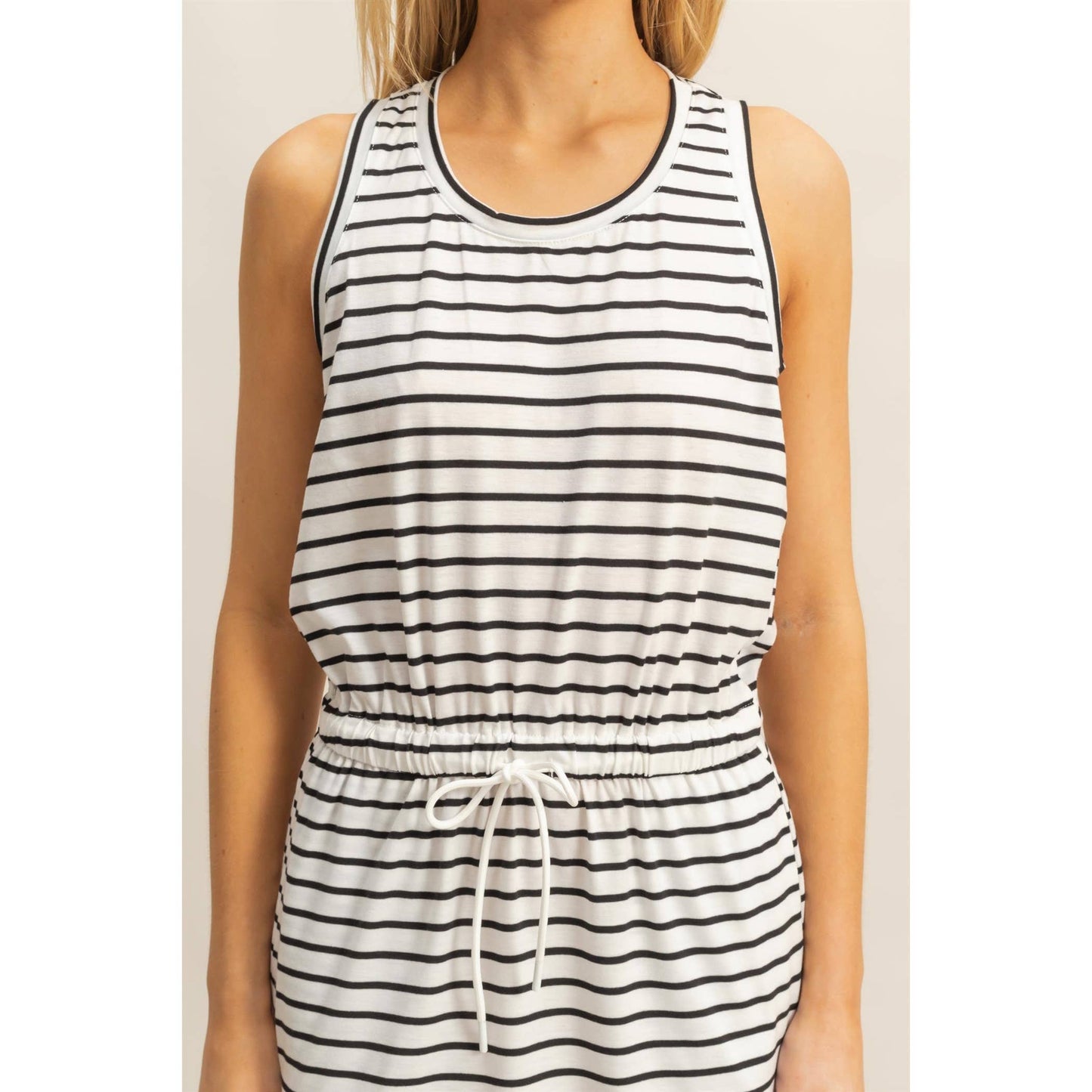 Striped Knit Mini Dress