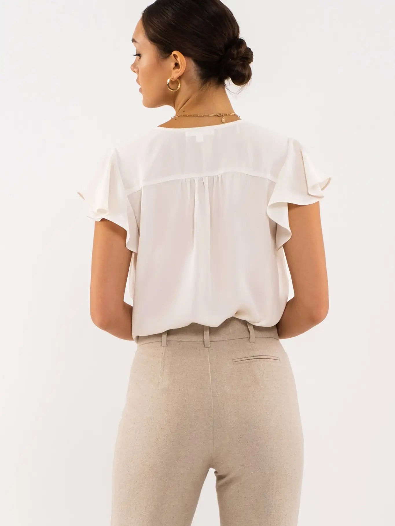 Short Sleeve Top w/ Butterfly Sleeve