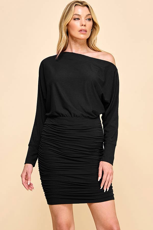 Ruched Mini Dress