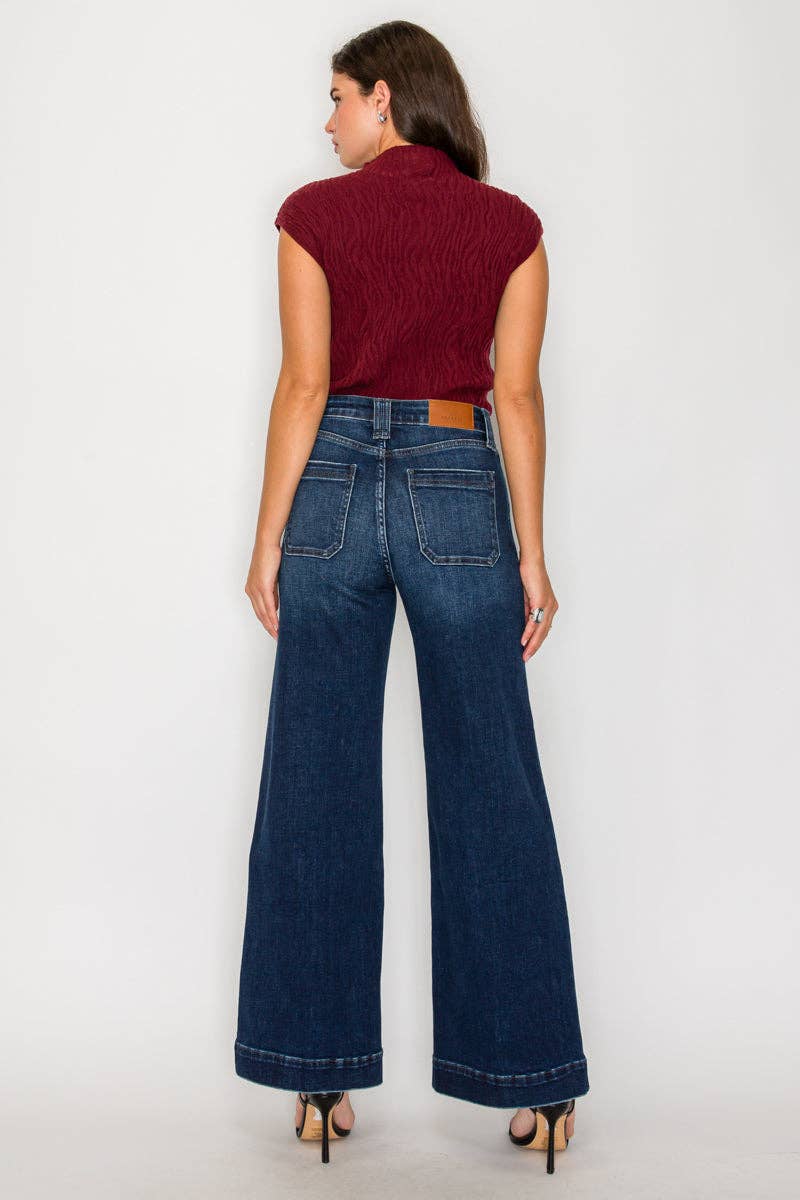 A Line Wide Leg Jeans
