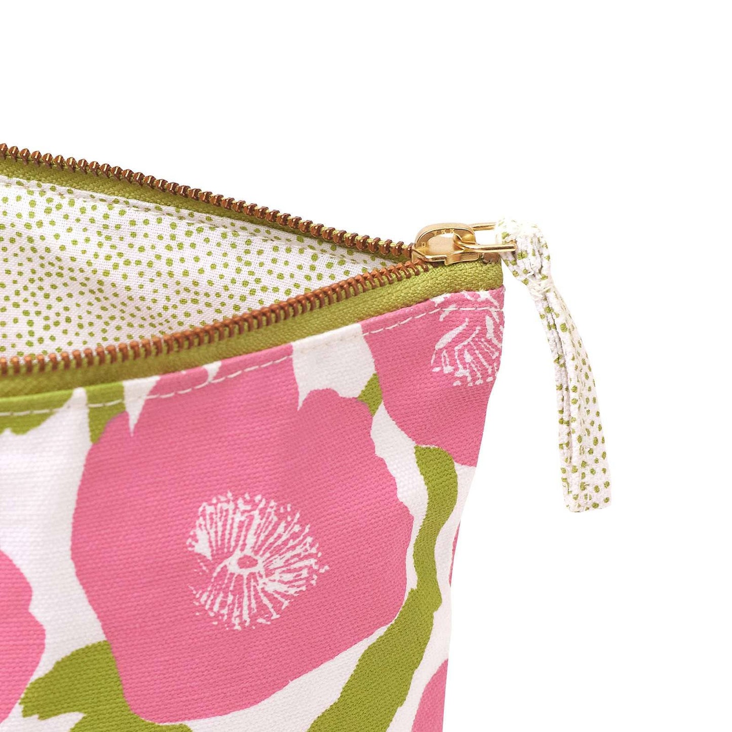 Pink Poppies Pouch, Large