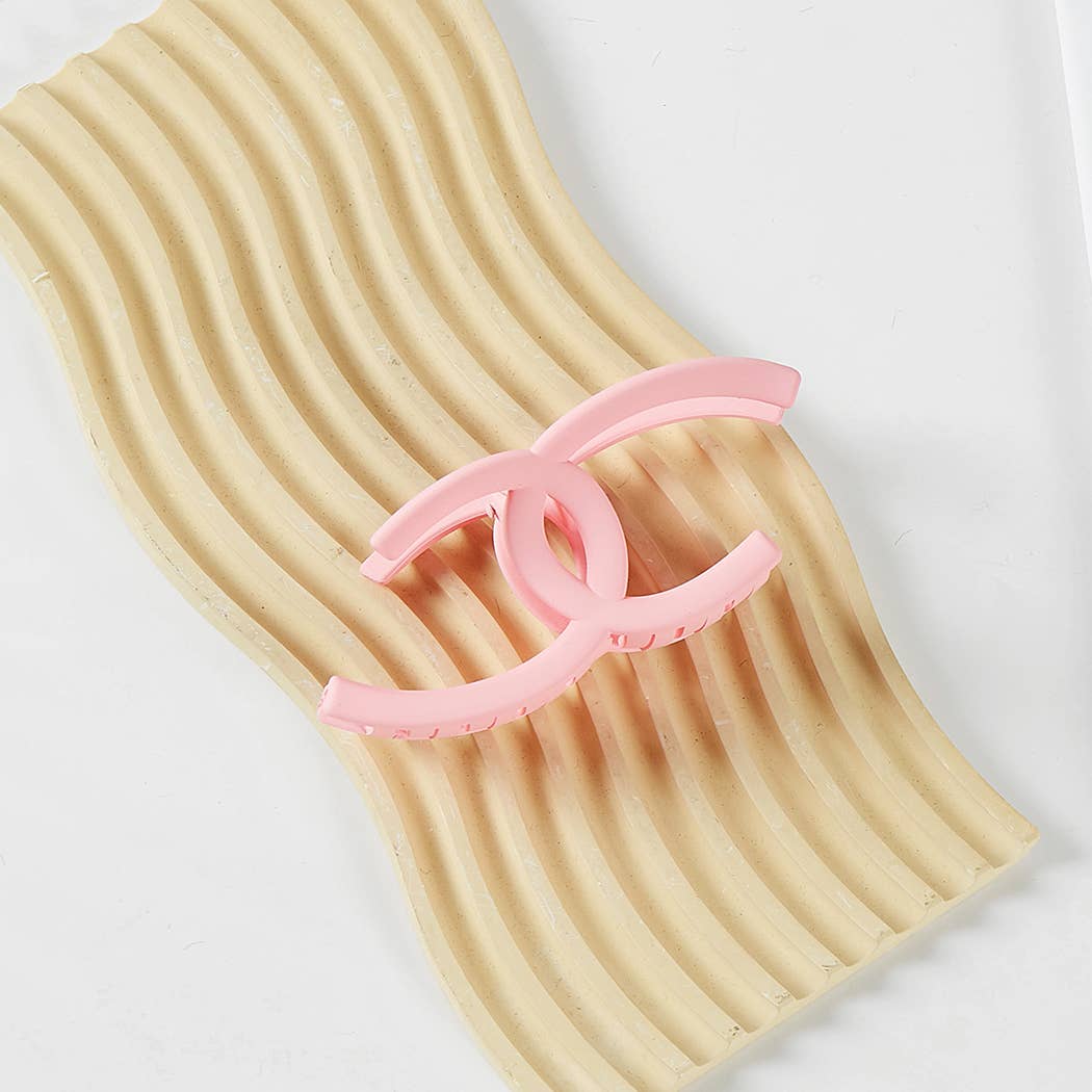 Double C Solid Color Hair Claw