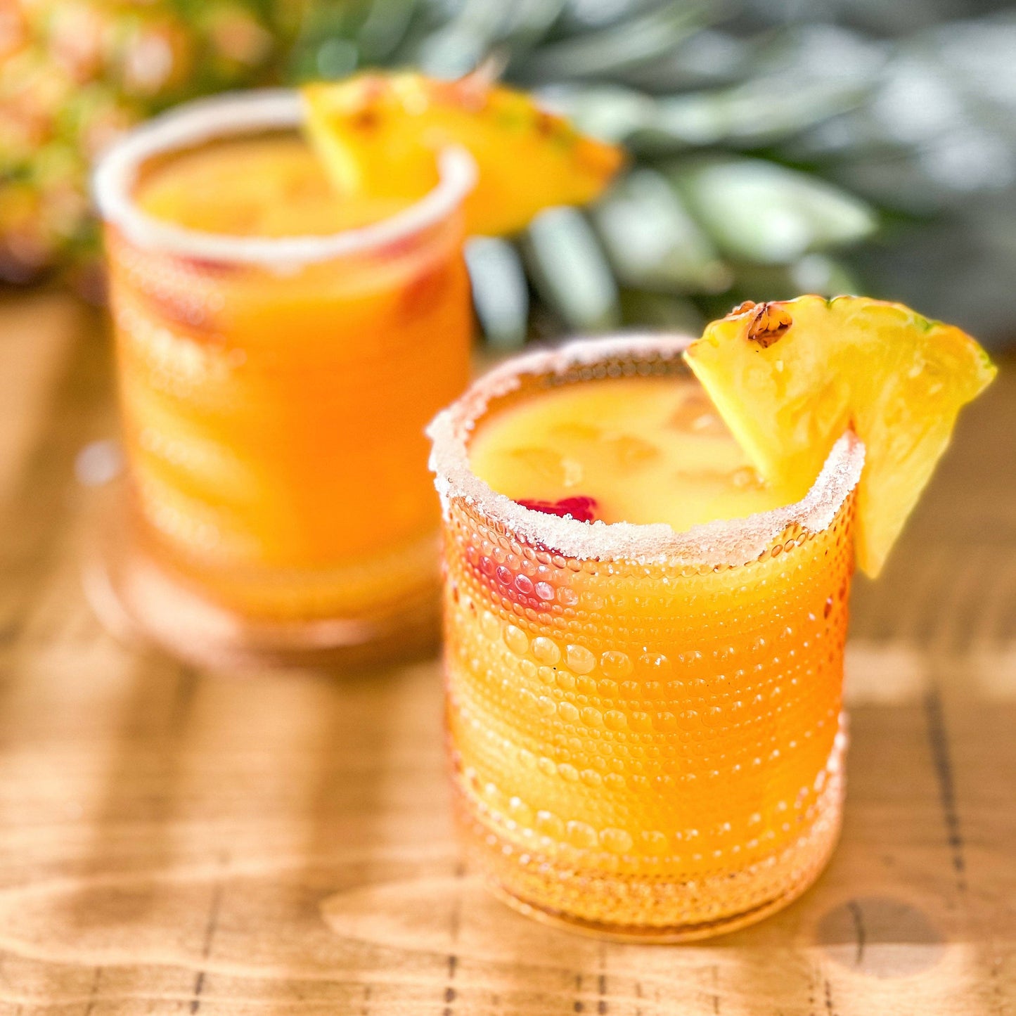 10 oz Beaded Rose Gold Old Fashion Drinking Glasses