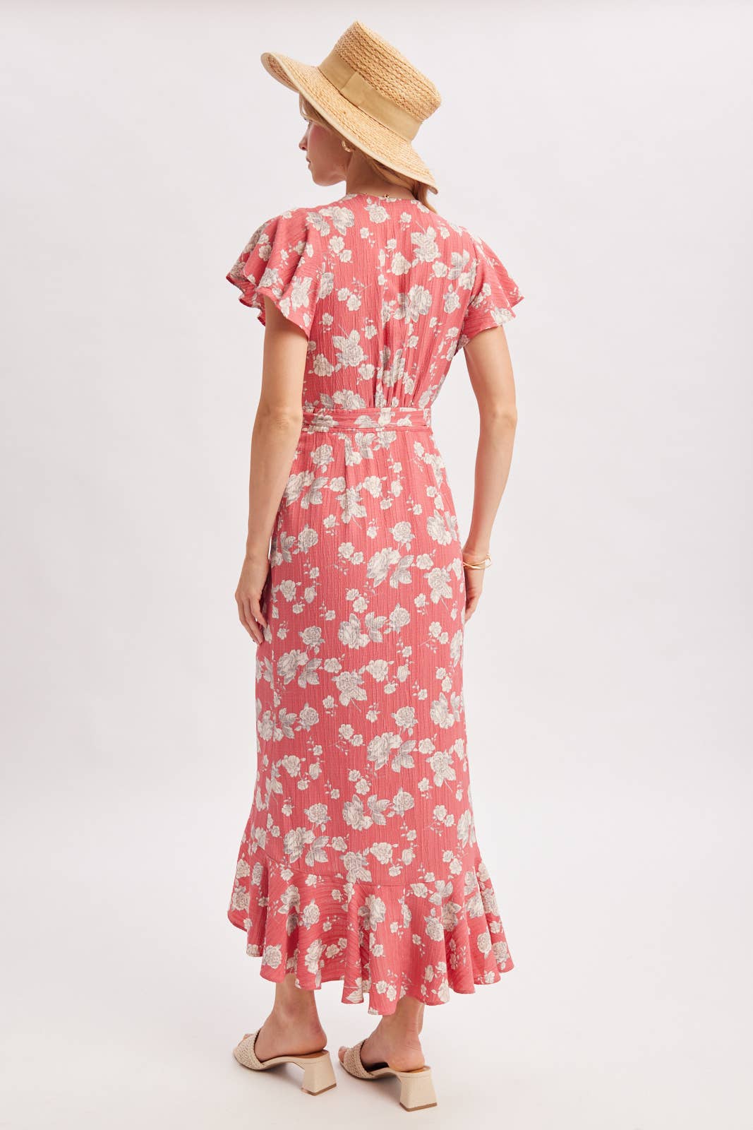 Ruffle Wrap Dress