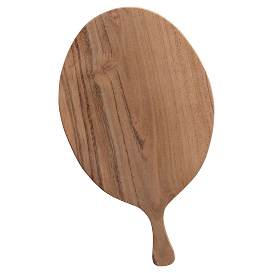 Round Acacia Wood Cheese/Cutting Board with Handle