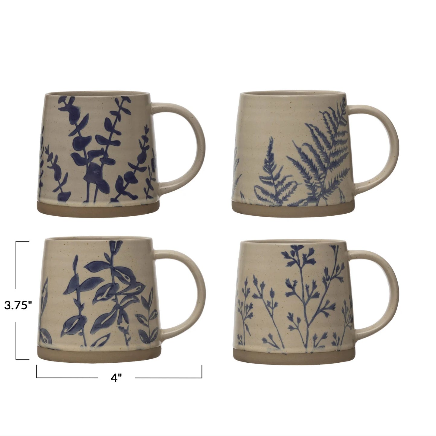 16 oz. Mug w/ Botanicals, 4 Styles