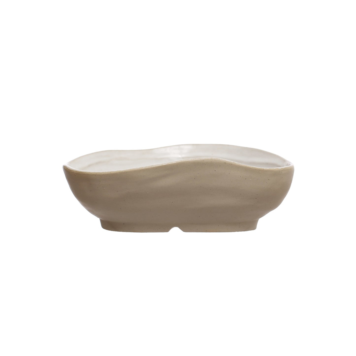 Stoneware Shell Bowl (Each One Will Vary) - 7"