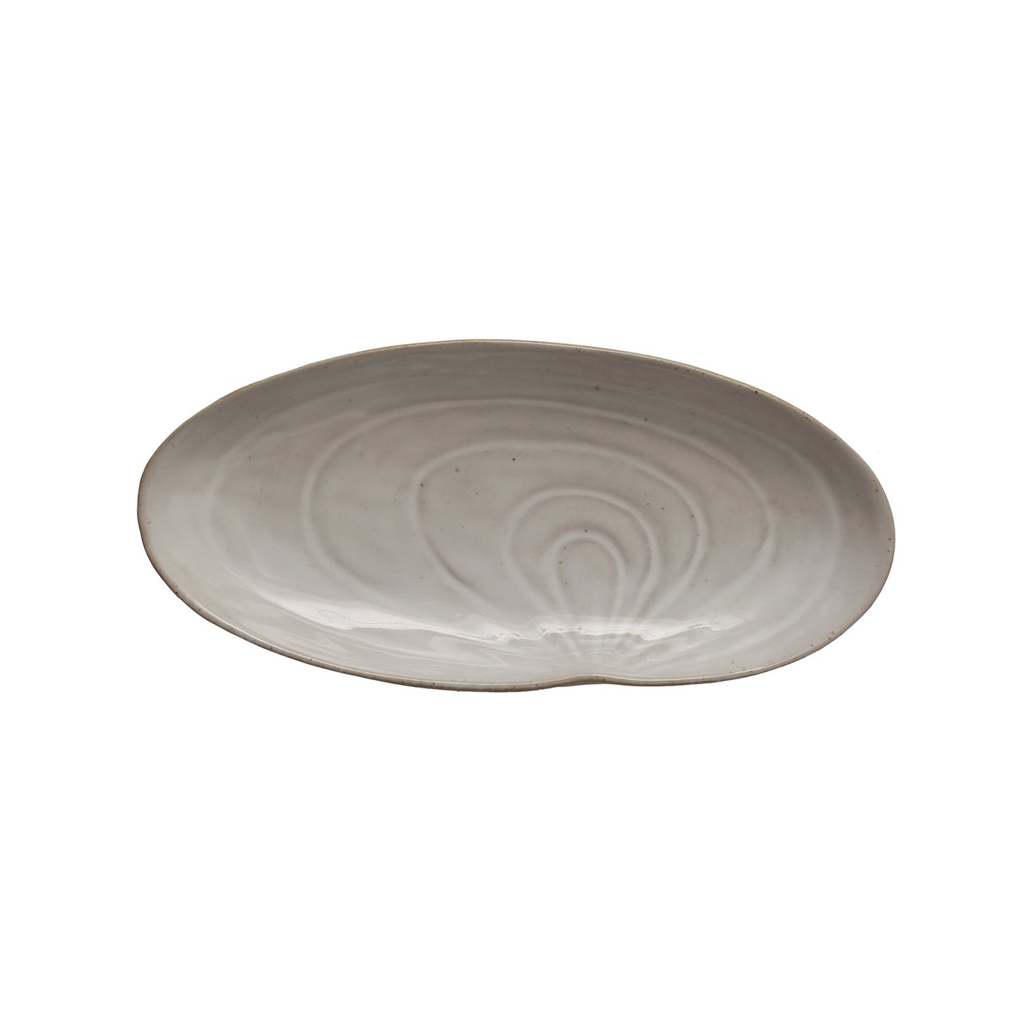 Stoneware Shell Plate (Each One Will Vary)- 10"
