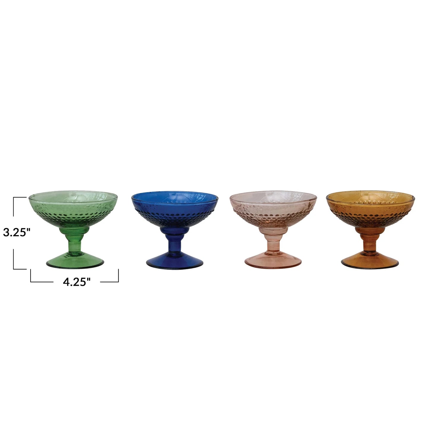Coupe Glass - 4 Colors