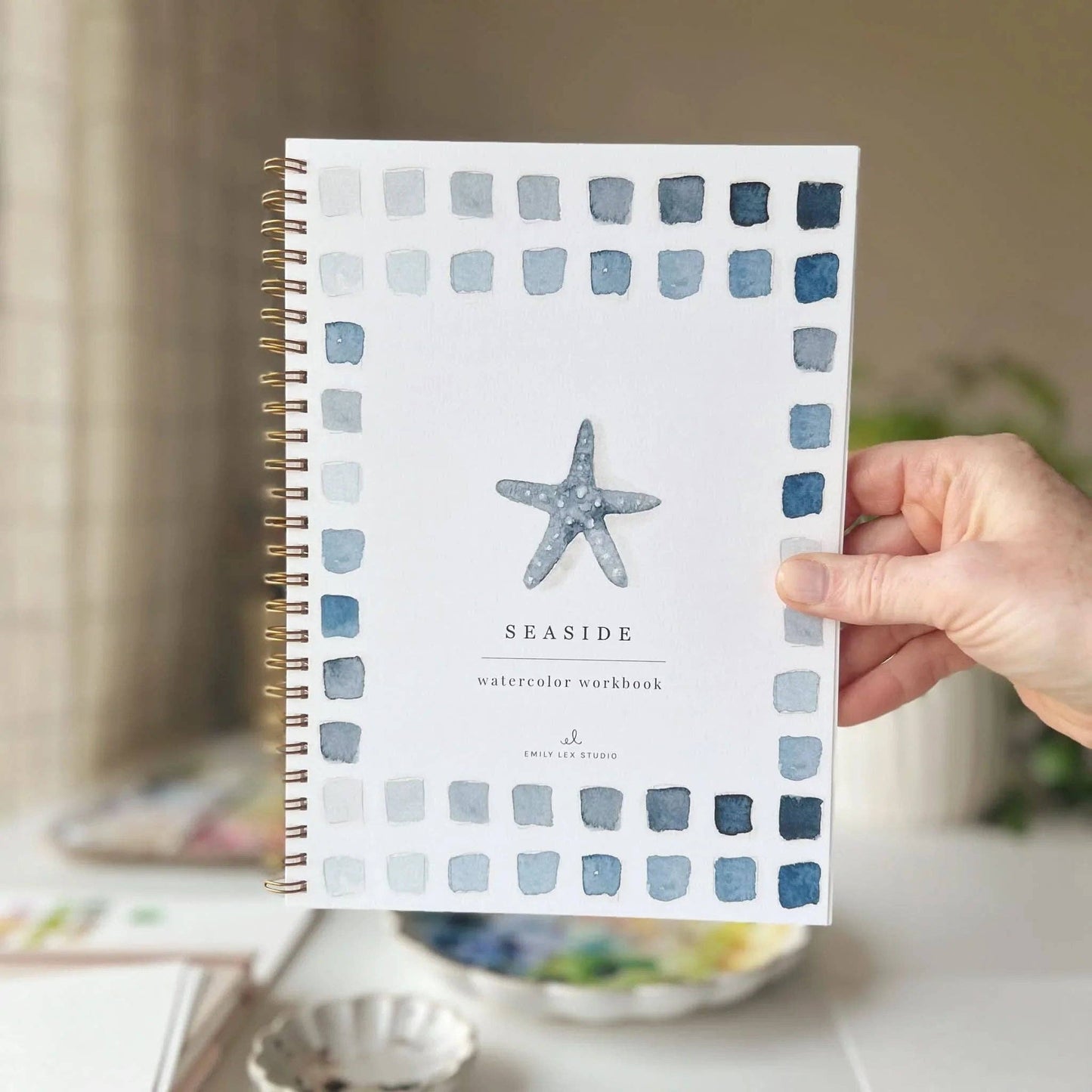 Seaside watercolor workbook