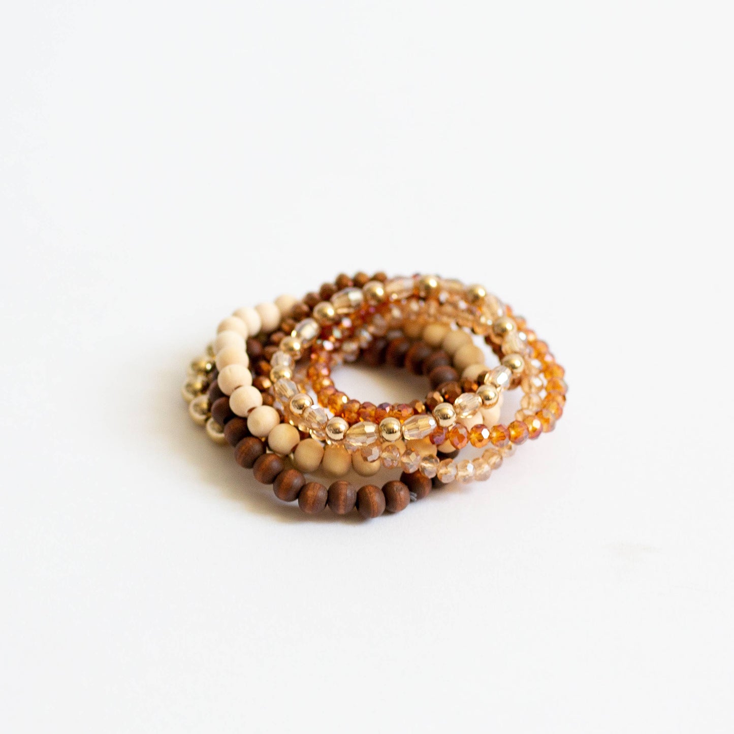 Stacked Bracelet Collection - Amber