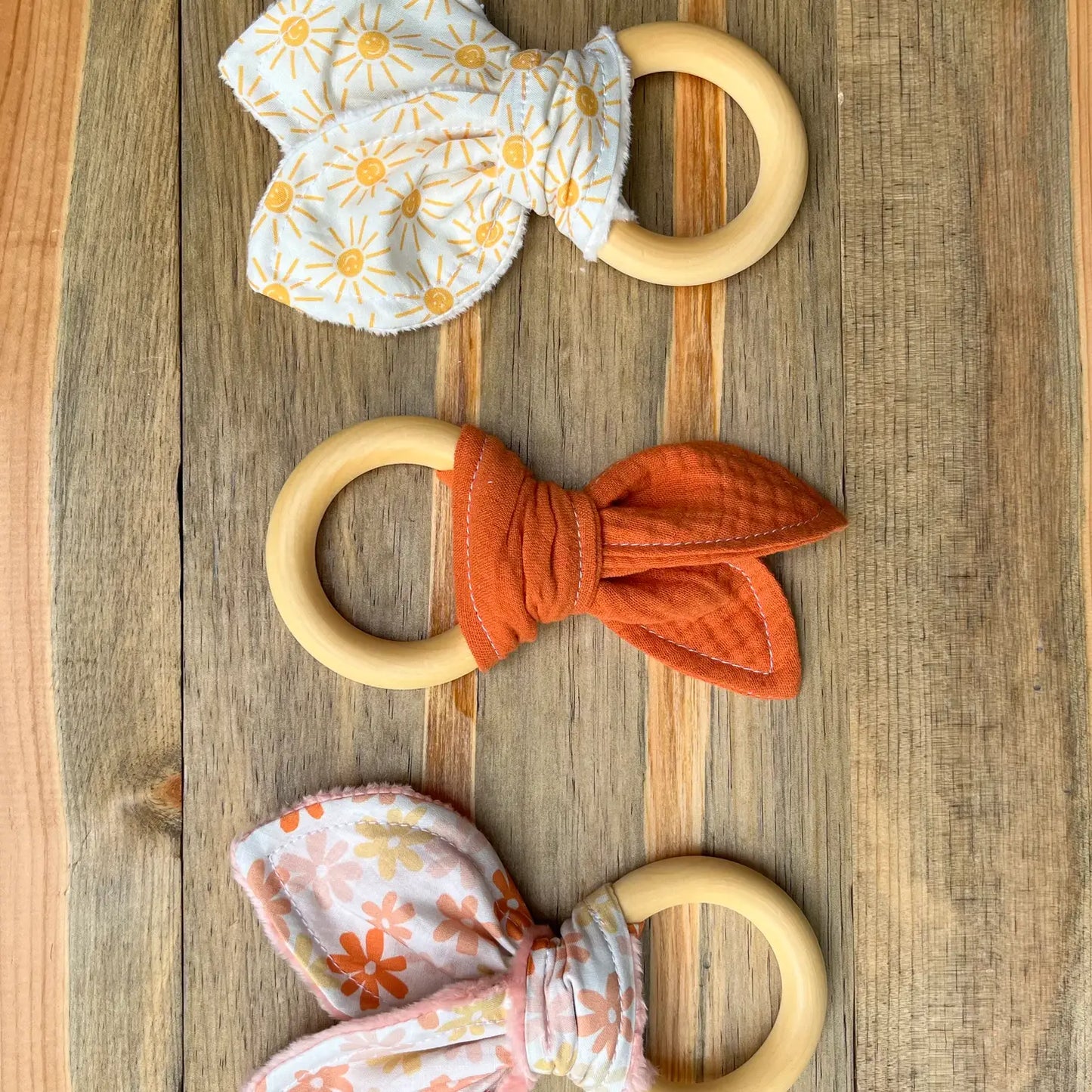 Wooden Teething Ring - Various Patterns