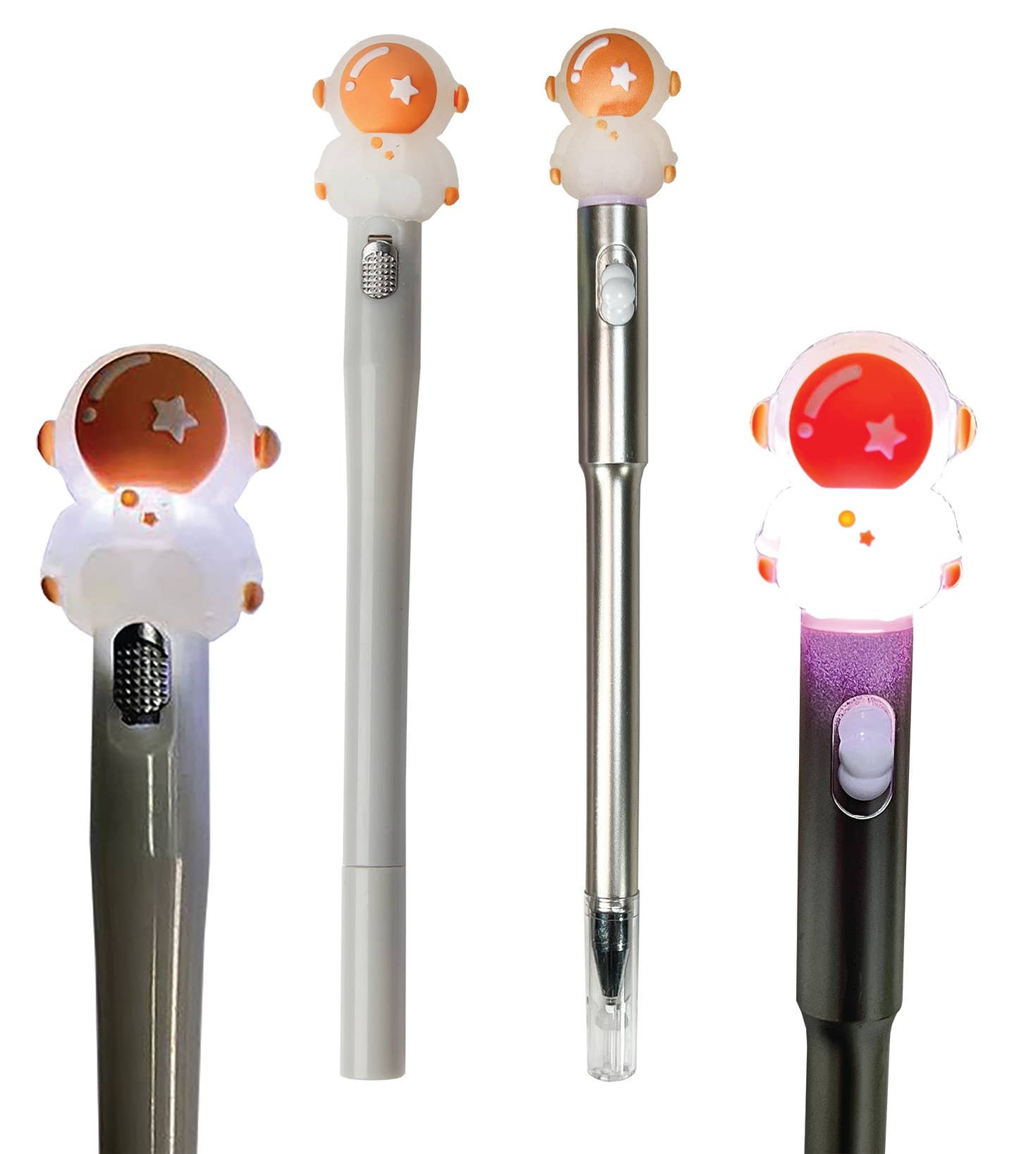 Astronaut Metallic Light Up Pens