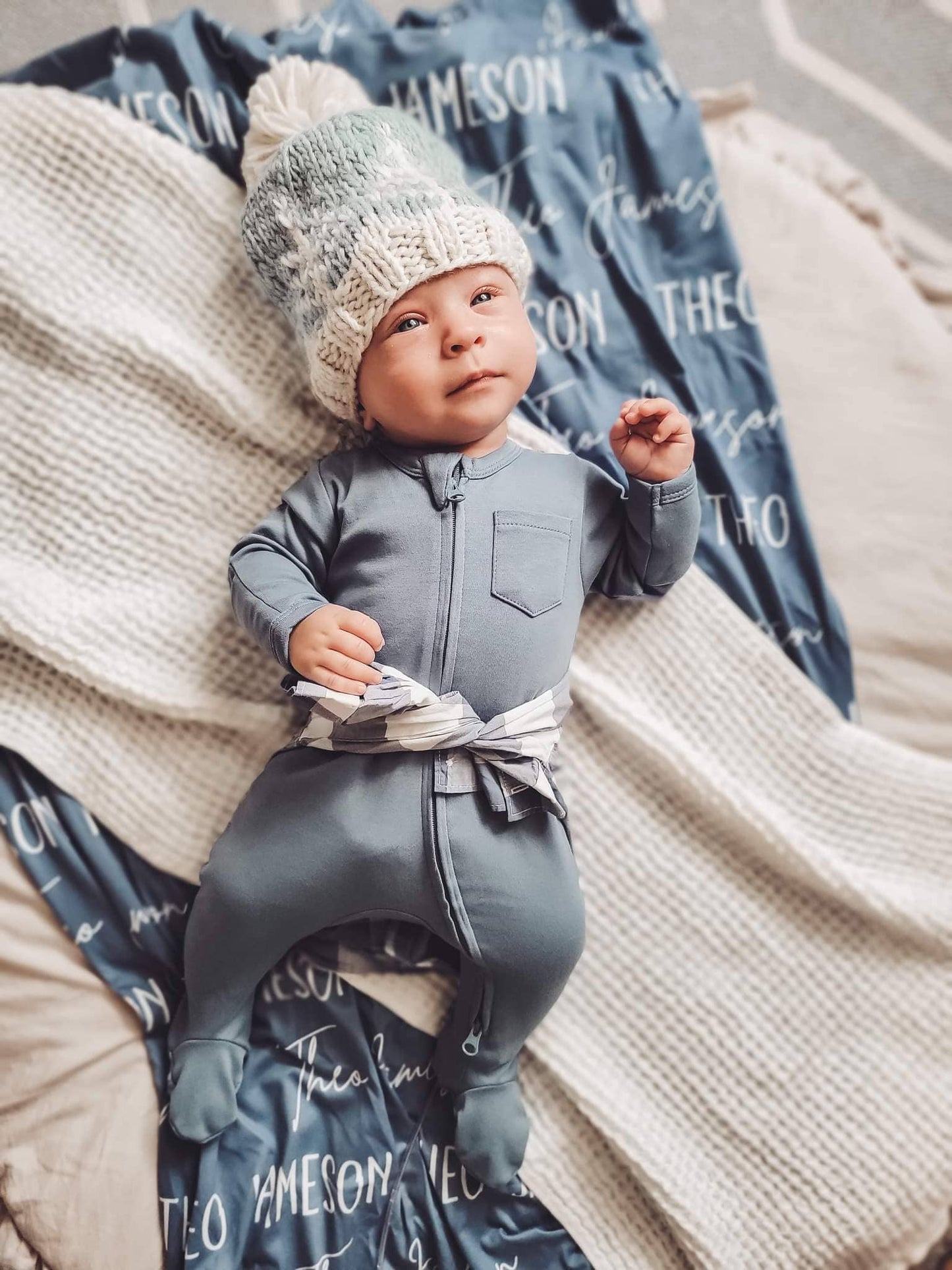 Winter Forest Knit Beanie Hat