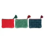 Quilted Velvet Pouch w/ Tassel