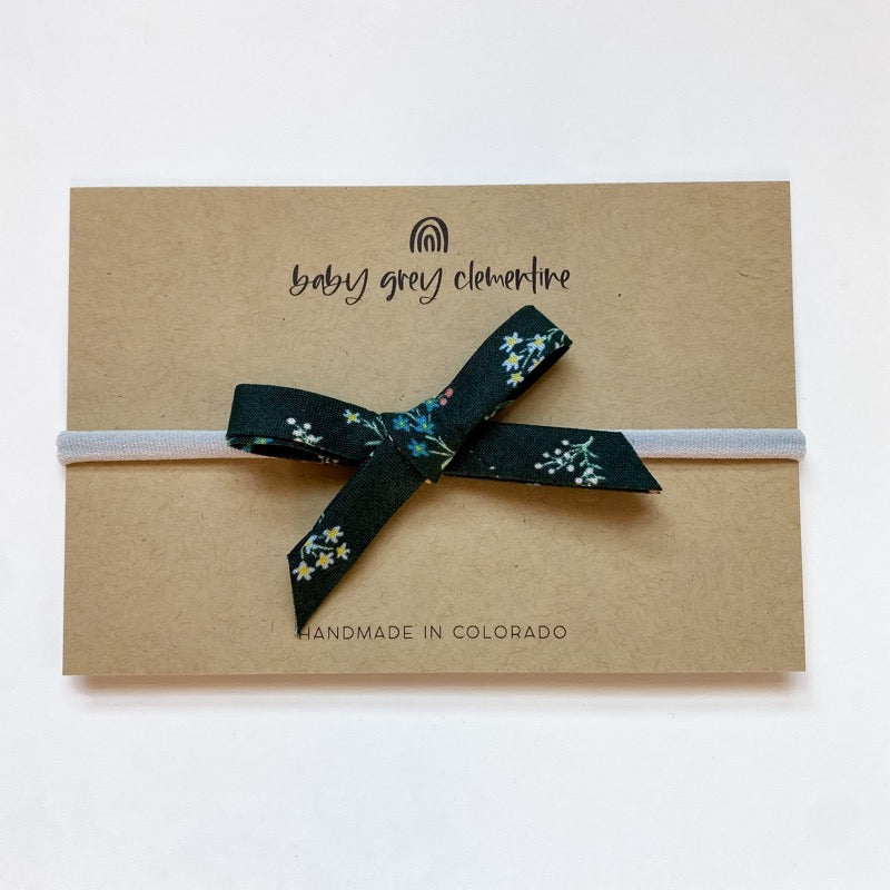 Baby Grey Clementine DaintyBow Headband
