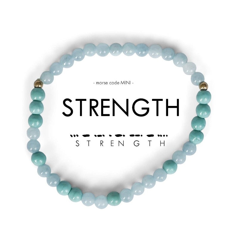 MINI Morse Code Bracelet | Strength
