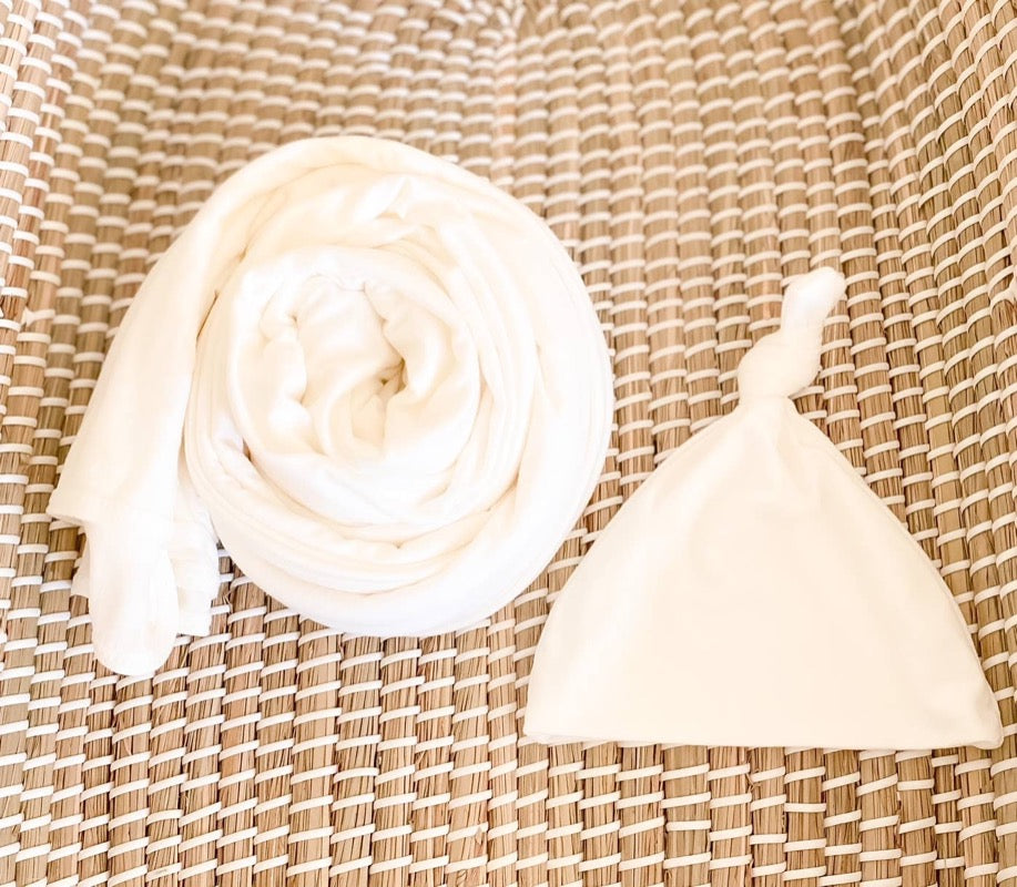 Swaddle Blanket & Baby Hat
