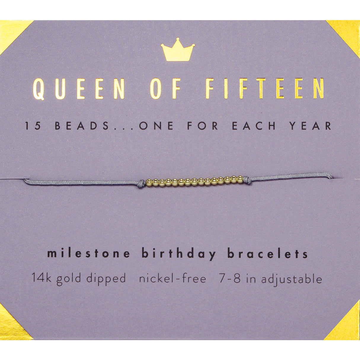 Milestone Birthday Bracelet - GOLD