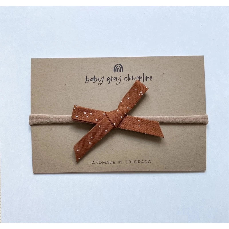 Baby Grey Clementine DaintyBow Headband