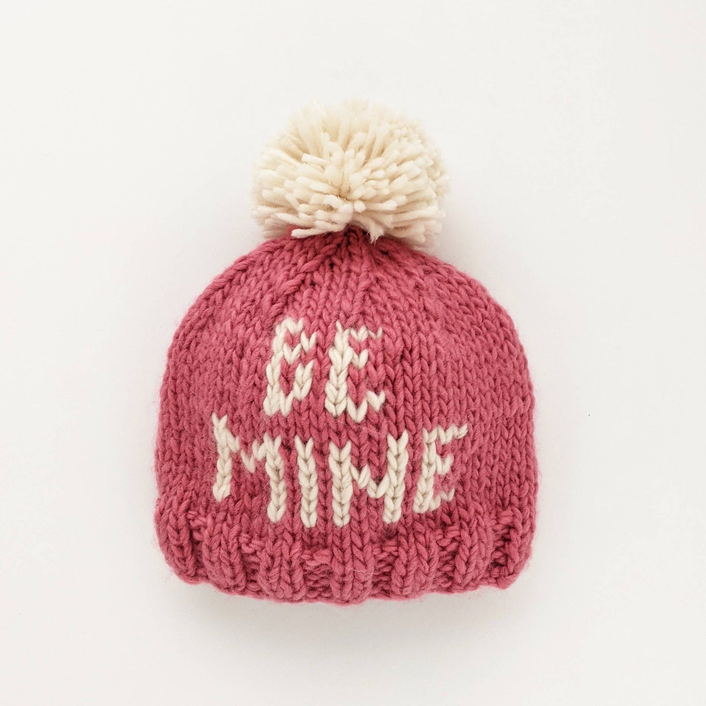 Hand Knit Be Mine Beanie Hat