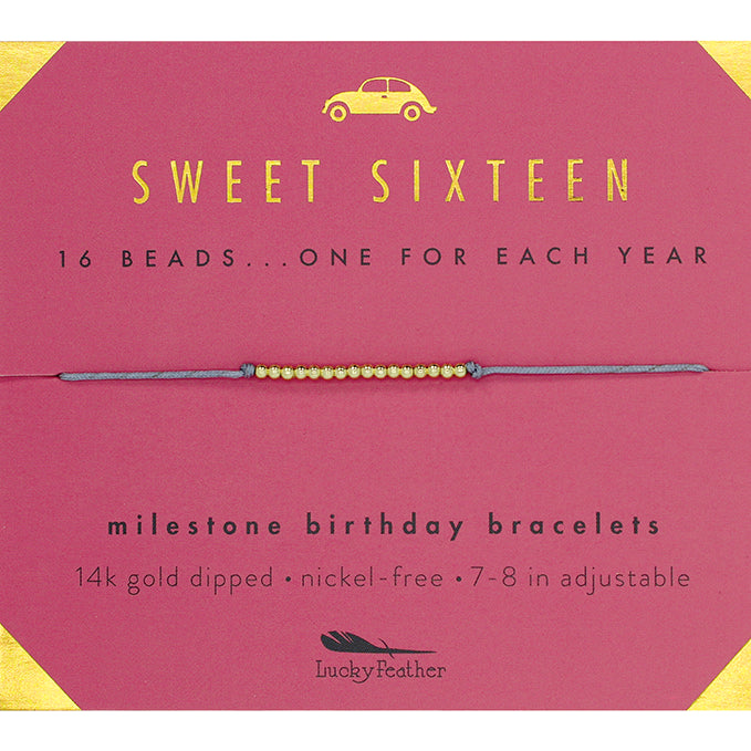 Milestone Birthday Bracelet - GOLD