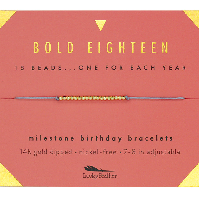 Milestone Birthday Bracelet - GOLD