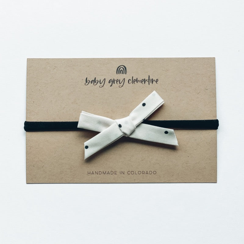 Baby Grey Clementine DaintyBow Headband