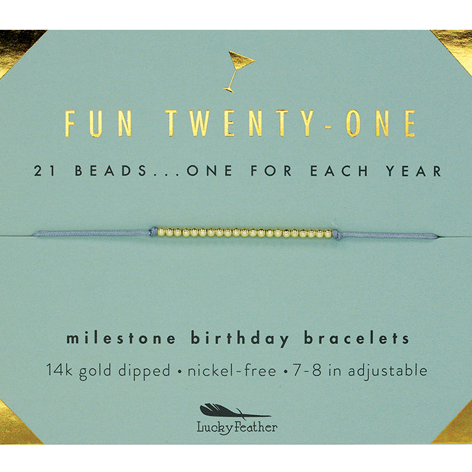 Milestone Birthday Bracelet - GOLD