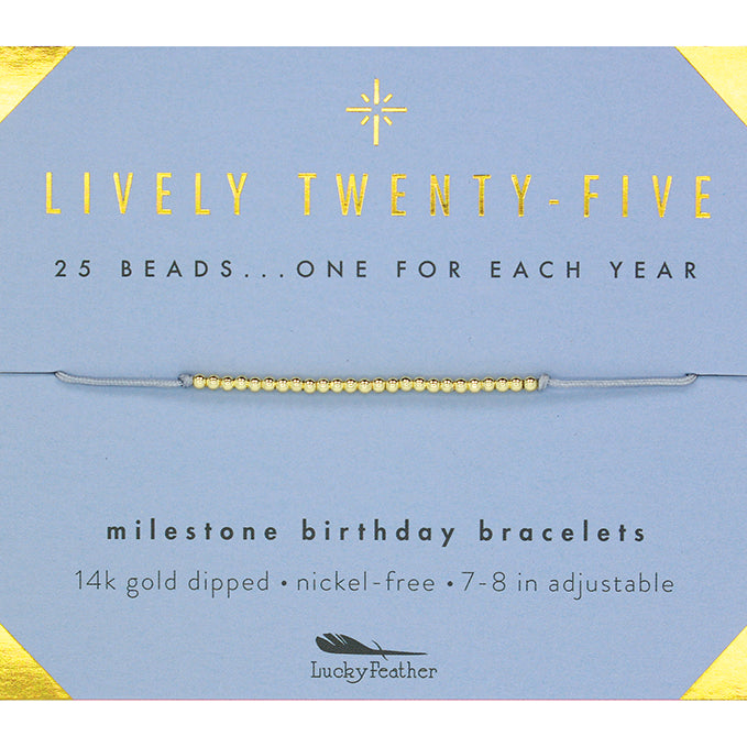 Milestone Birthday Bracelet - GOLD