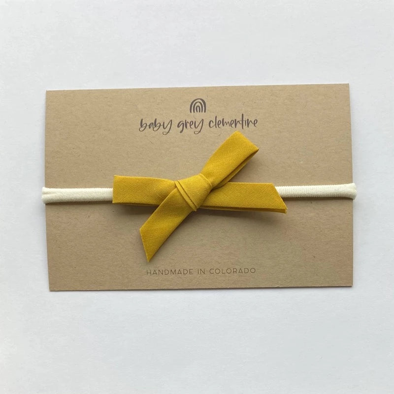 Baby Grey Clementine DaintyBow Headband