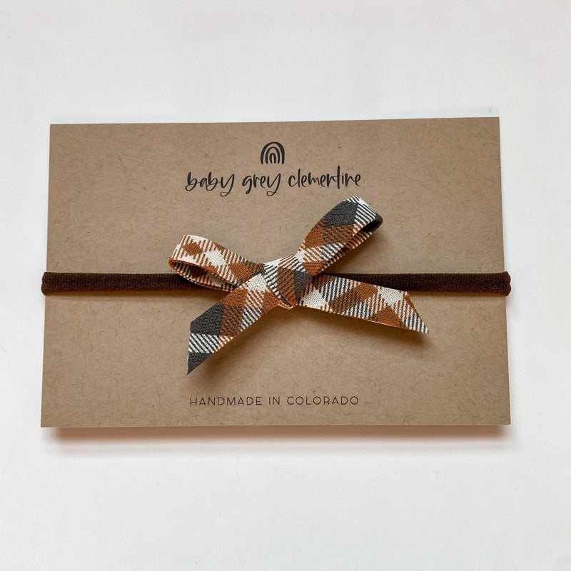 Baby Grey Clementine DaintyBow Headband