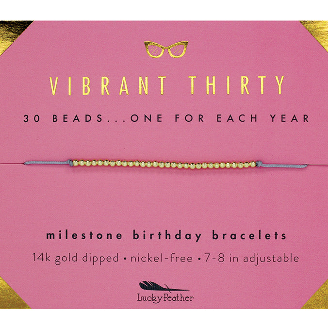 Milestone Birthday Bracelet - GOLD