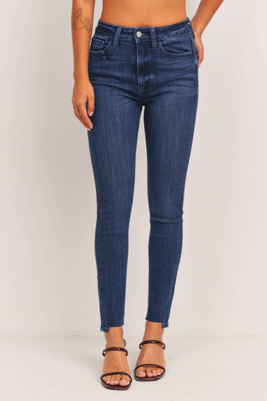 High Rise Ankle Skinny