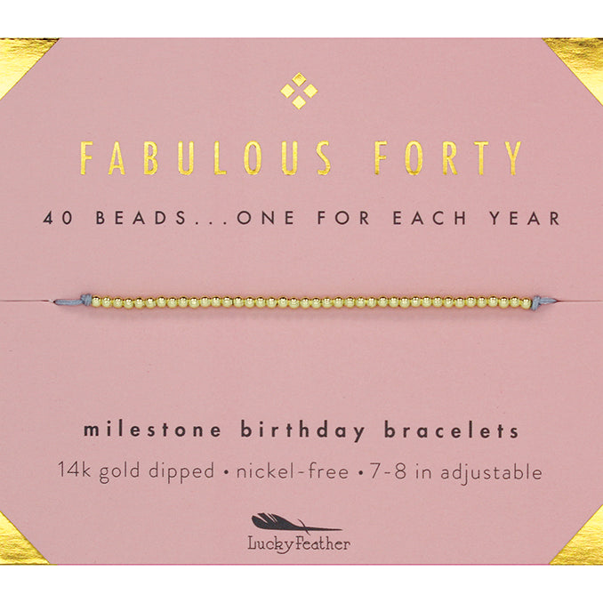 Milestone Birthday Bracelet - GOLD