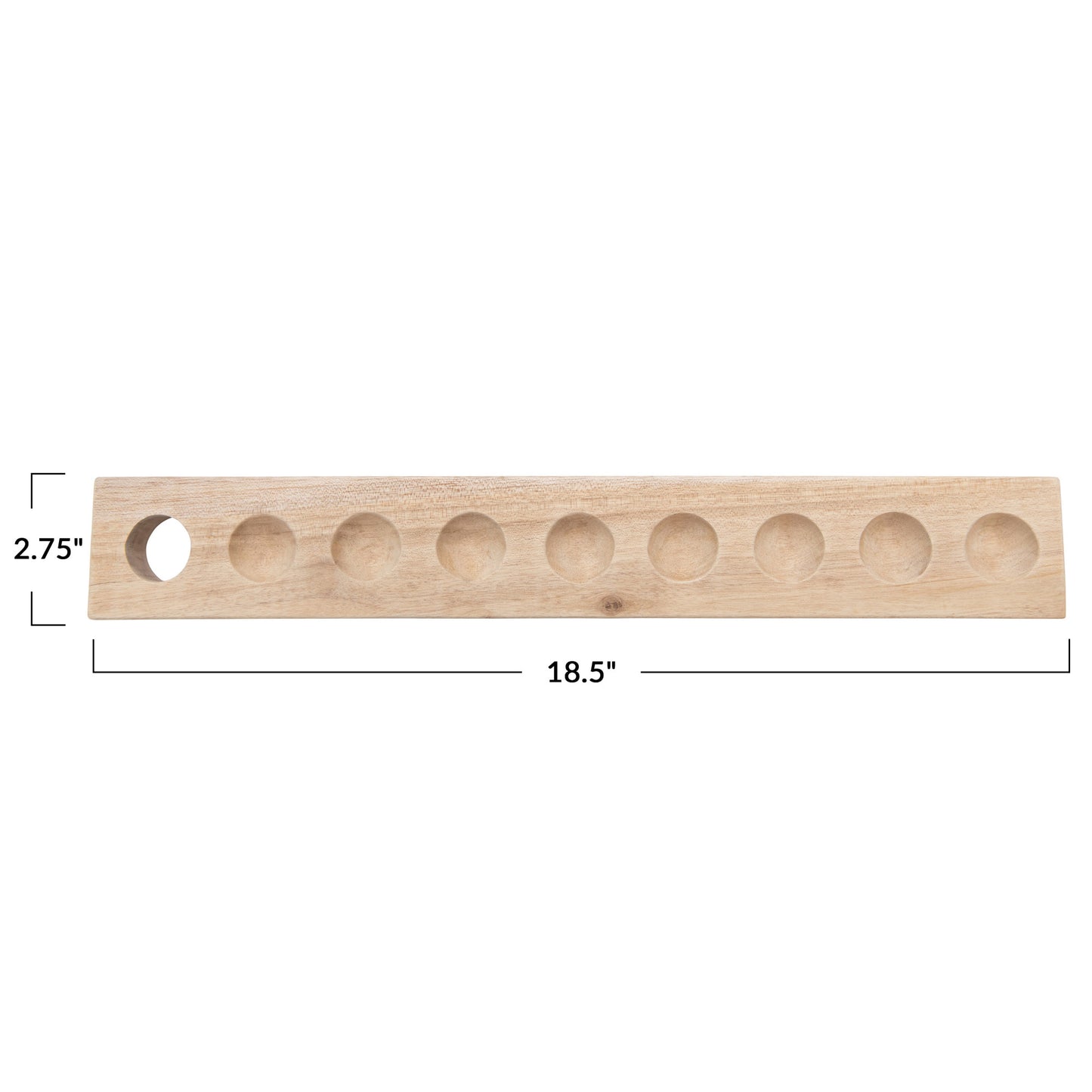 Mango Wood Egg Holder with Handle