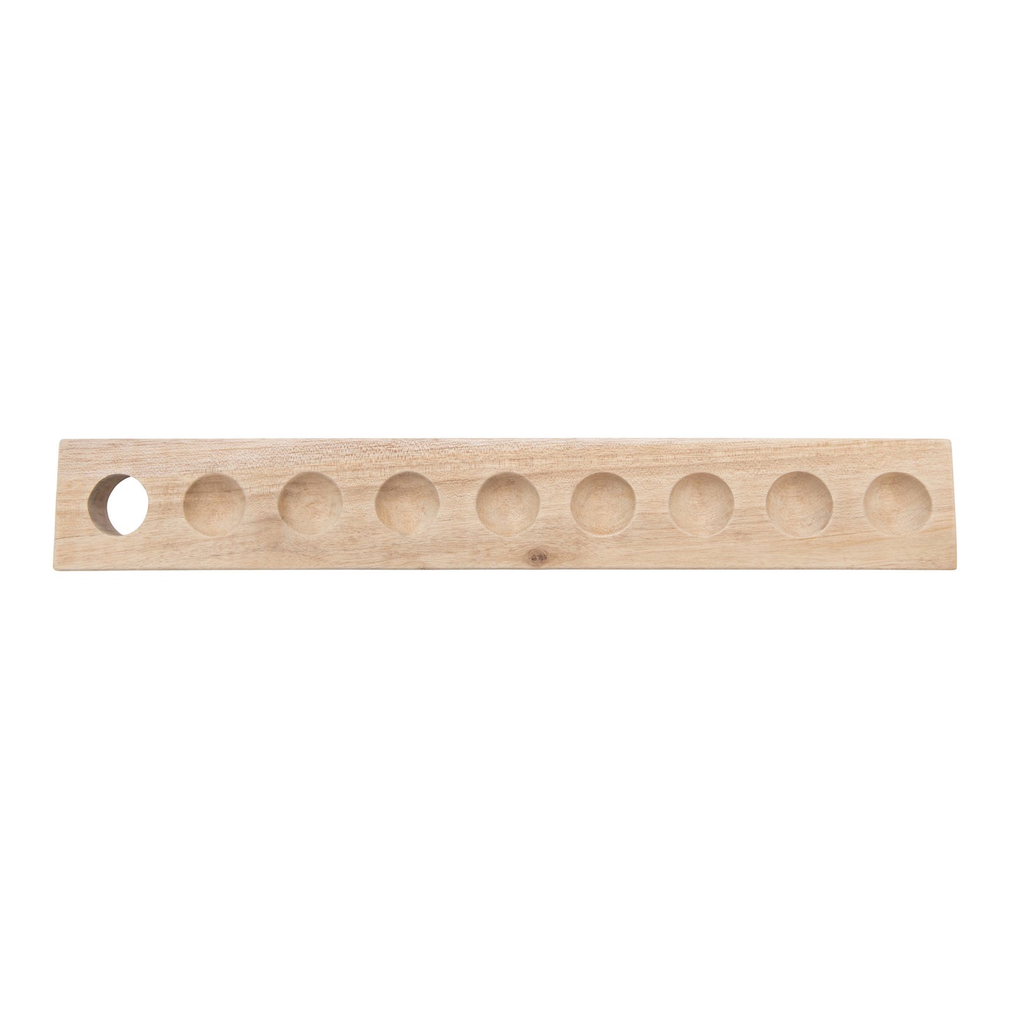 Mango Wood Egg Holder with Handle