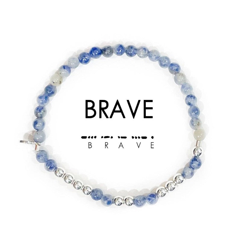 Silver Morse Code Bracelet | BRAVE