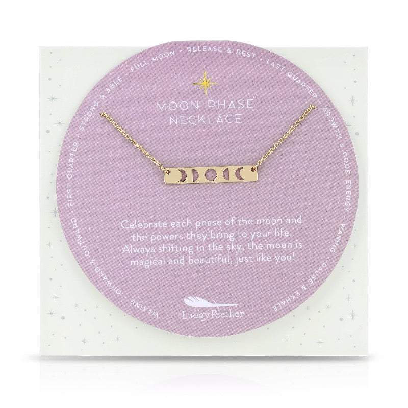 Moon Phase Necklace - Gold