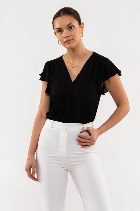 Short Sleeve Top w/ Butterfly Sleeve