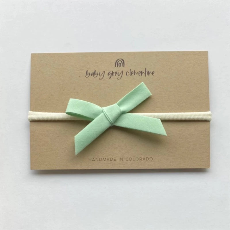 Baby Grey Clementine DaintyBow Headband