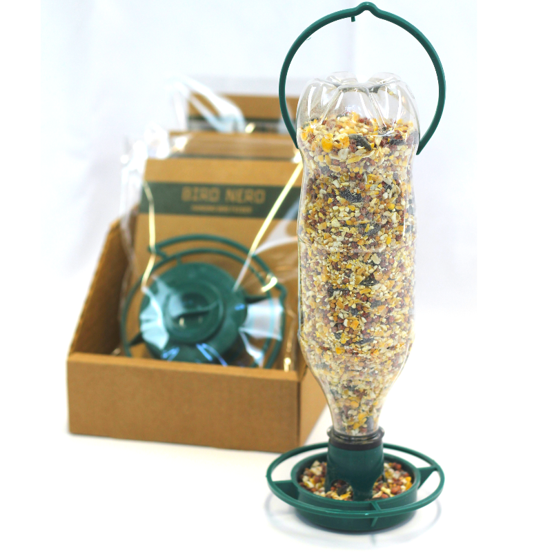 Bird Nerd Recycled Bottle Bird Feeder