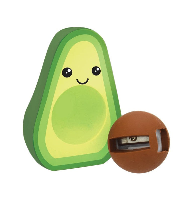 Avocado Jumbo Eraser & Sharpener