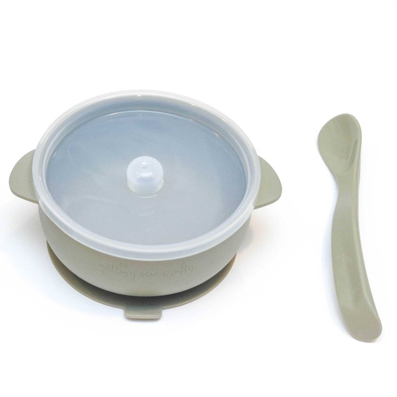 Silicone Bowl & Utensil Set - Multiple Colors Available