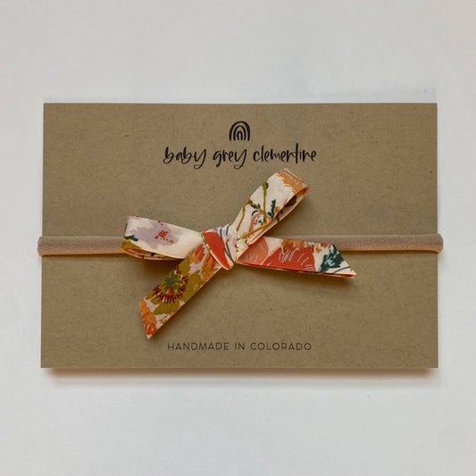 Baby Grey Clementine DaintyBow Headband