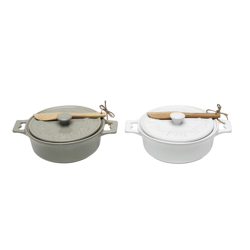 Brie Baker w/ lid & spreader