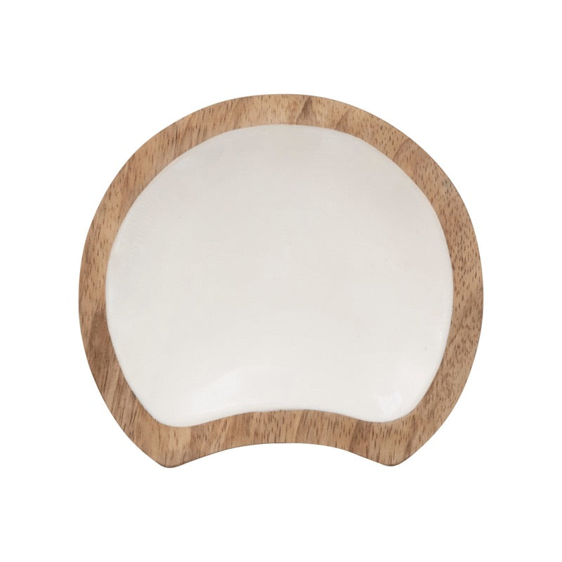 Enameled Mango Wood Spoon Rest