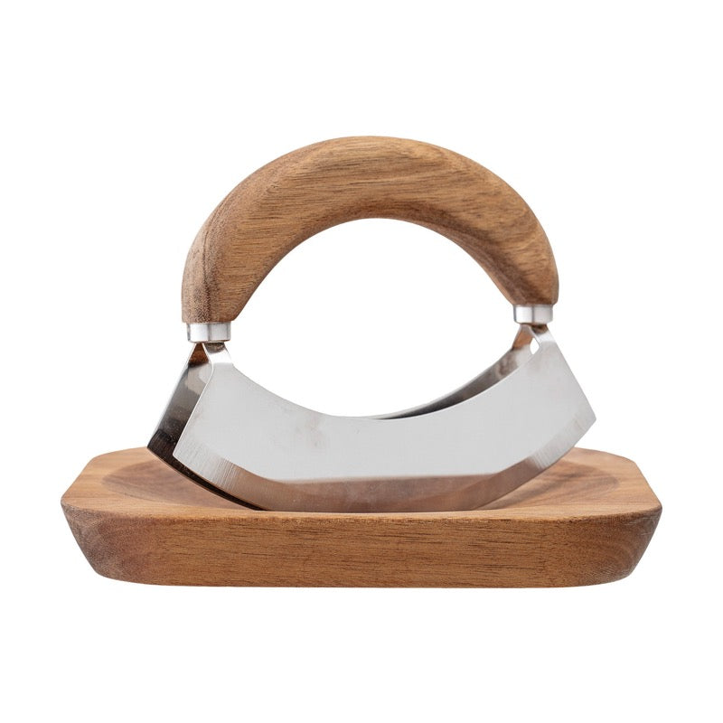 Mezzaluna with Cutting Board, Set of 2