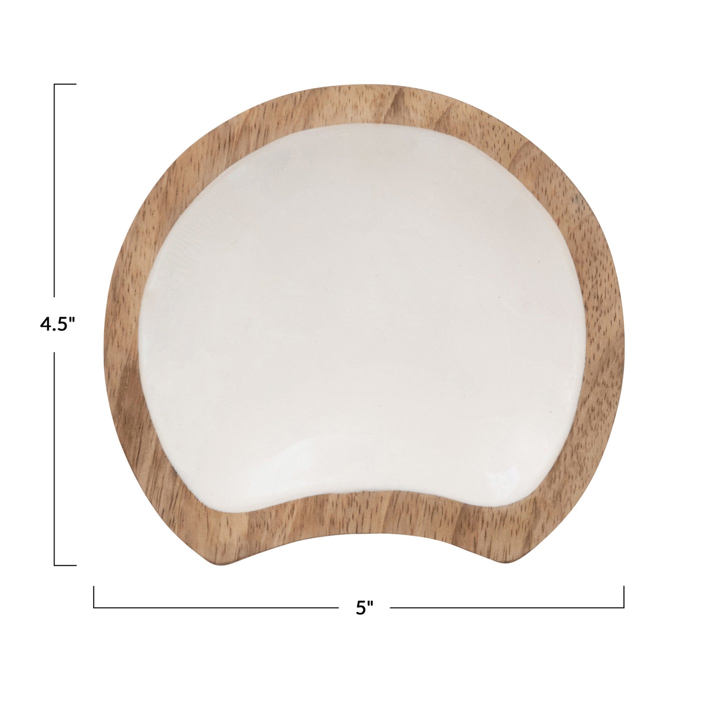 Enameled Mango Wood Spoon Rest
