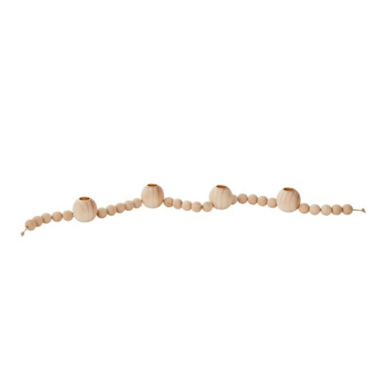 Wooden Bead Candleholder